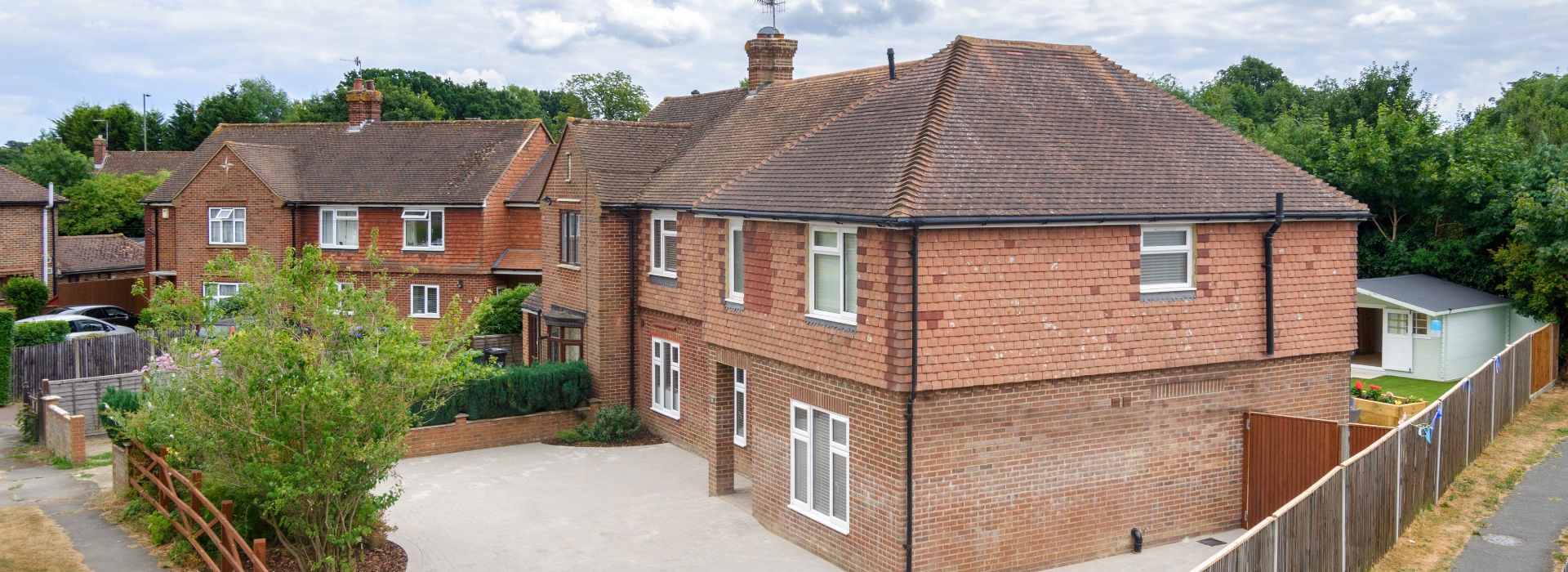 Horley Row in Surrey. A specialist care project by Martello Building Consultancy - exterior view
